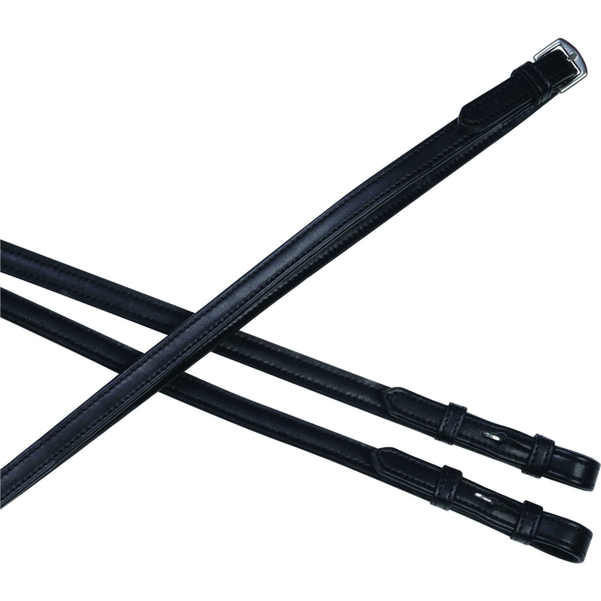 Collegiate Syntovia + Einfache Flache Zügel 54 "- Schwarz